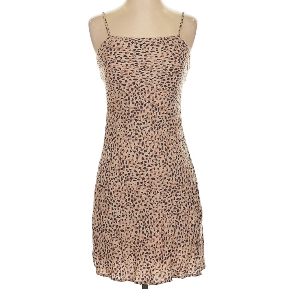 Abercrombie & Fitch Leopard Print Dress - Tan and Black